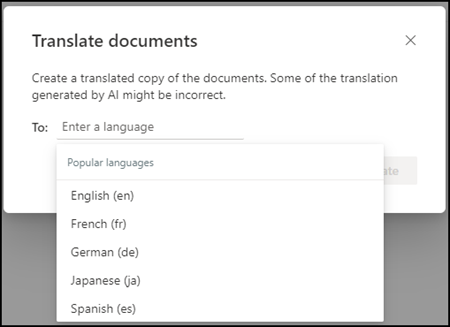 Select language 