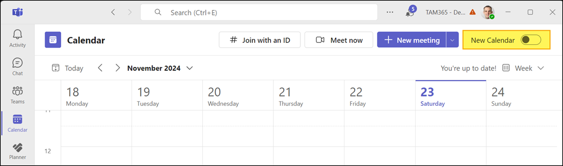 New calendar experience in Microsoft Teams | Topedia Blog