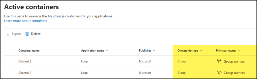 New shared group workspaces in the SharePoint admin center