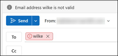 Invalid email address if the separator setting is enabled