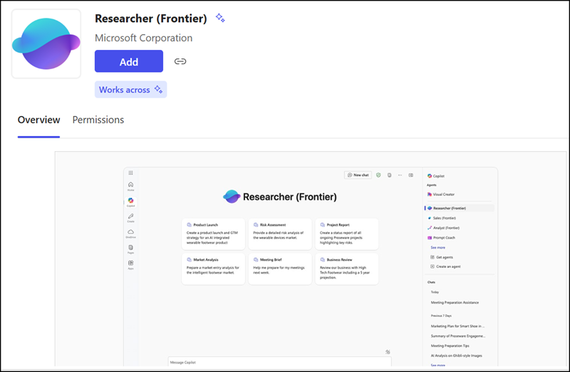 Users find the agents with the direct link
