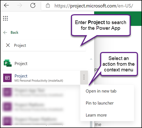 Project Power App