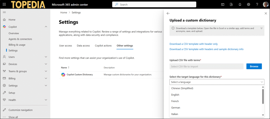 Upload a custom directory for meetings in Teams
