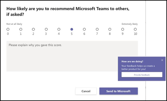 Survey feedback