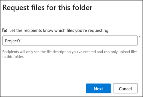 and continue to use the Request files feature