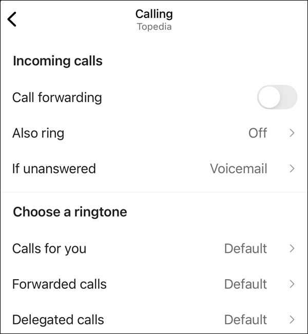 Choose a ringtone in Teams Mobile