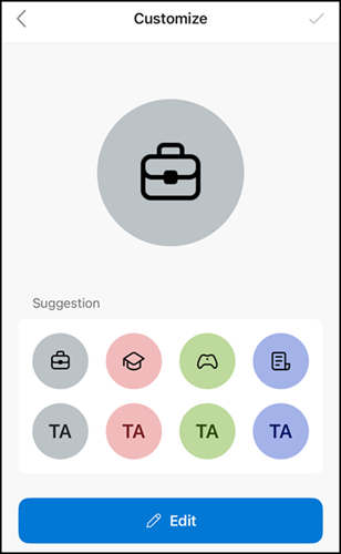 Custom selection