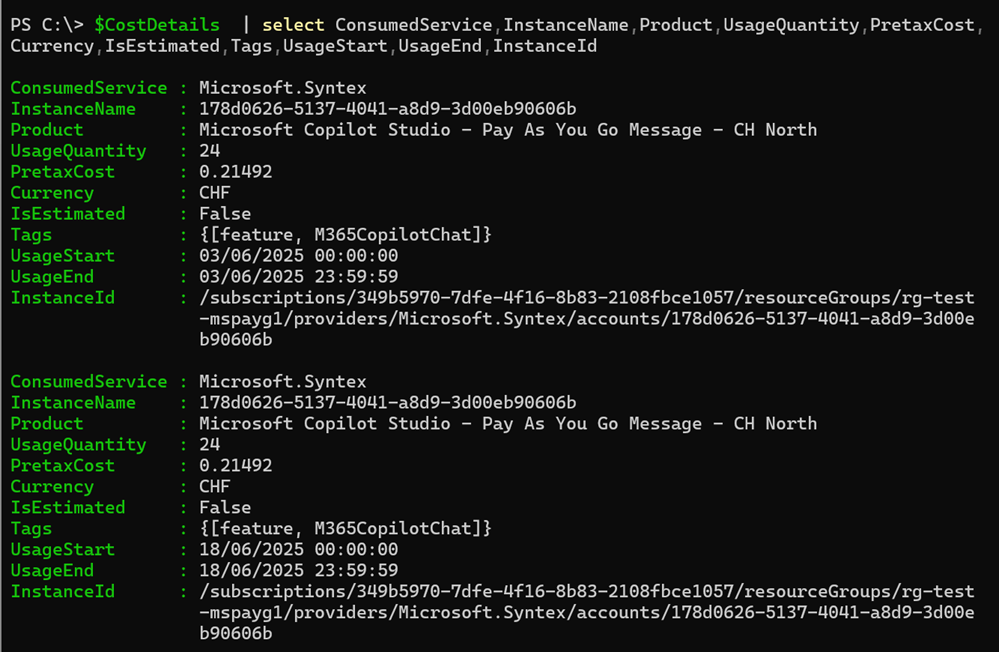 Cost Management from Azure Subscription