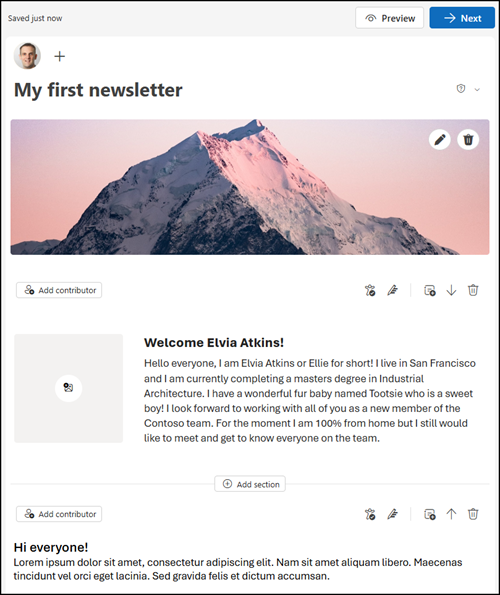 Prepare a new newsletter edition