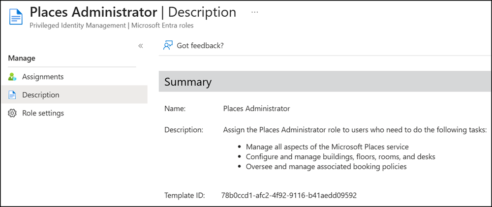 Places Administrator as a new admin role in Entra ID