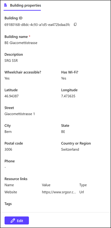 View object information