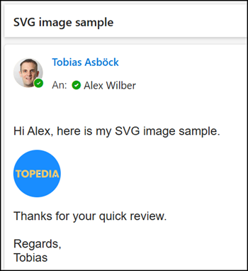 My inline SVG image is hosted externally