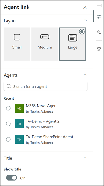 Choose a SharePoint Agent