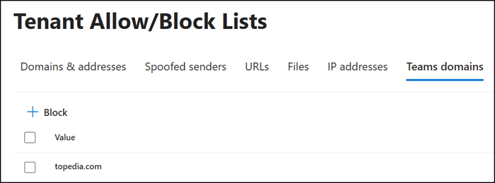 Microsoft Defender Tenant Allow/Block list