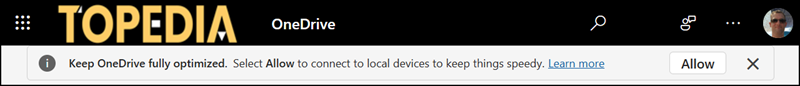 Local network access policy is not configured for OneDrive