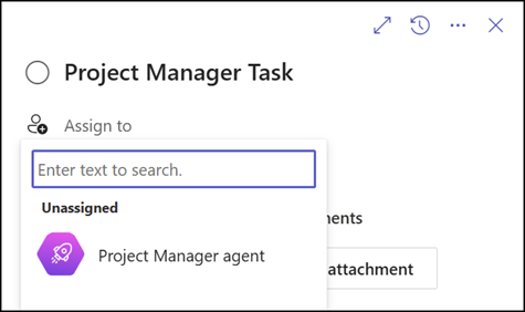 Assign a task to Project Manager Agent