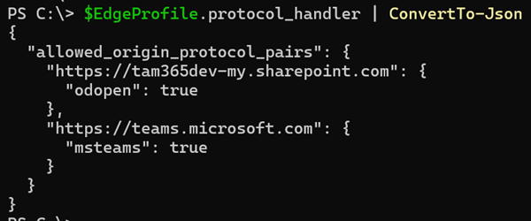 Protocol handlers from your browser profile