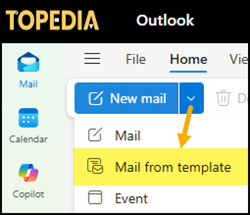 Mail from a template