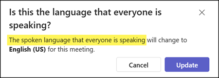 Prompt when changing spoken language with MSR disabled
