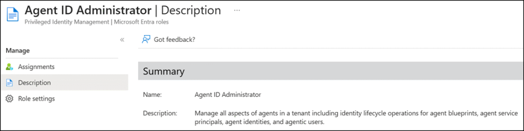 New Entra ID admin role: Agent ID Administrator