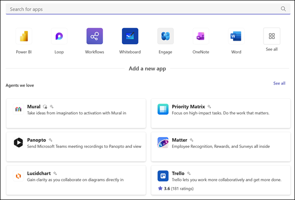 Teams apps are now available in Shared Channels