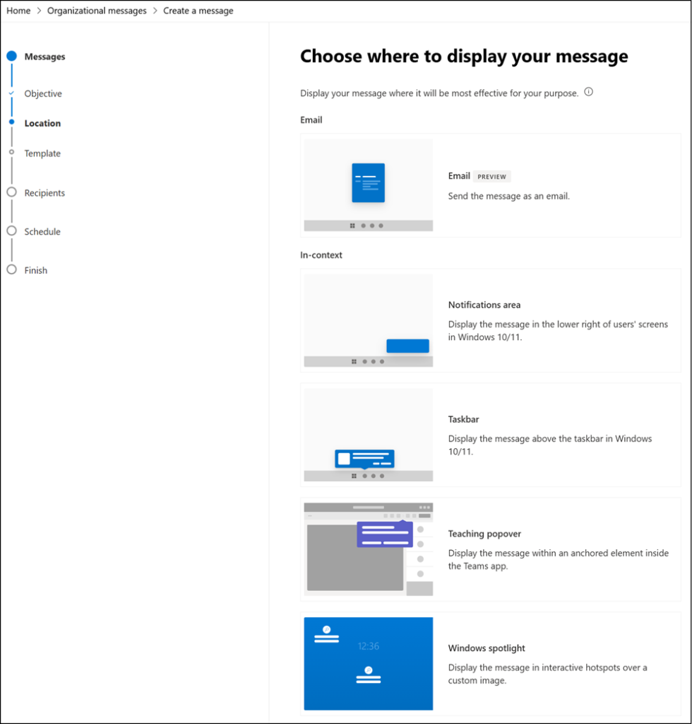 Email as a new delivery channel for Organizational Messages in Microsoft 365