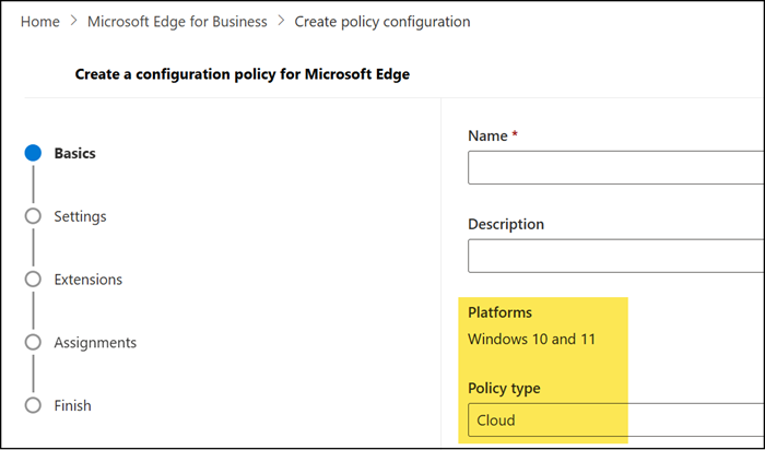 Previously, Cloud policy for Windows 10 and 11 devices