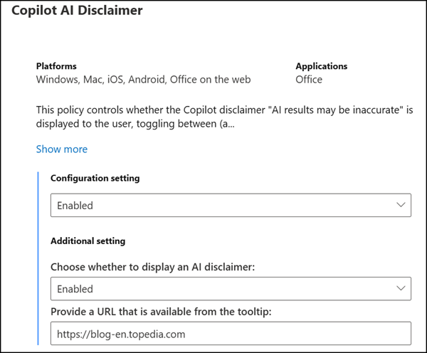 Cloud policy for Microsoft 365 Copilot Chat
