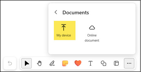 Upload a PDF file in the Windows app