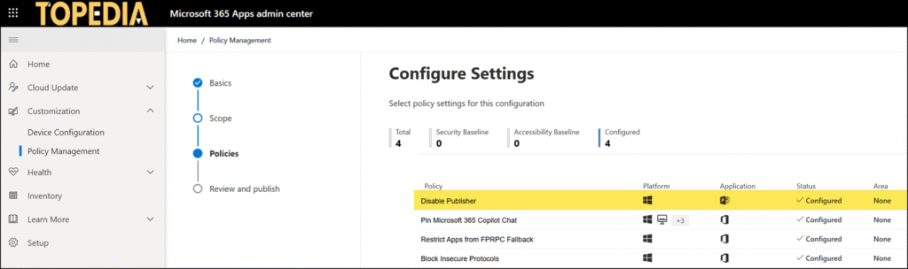 Office Cloud Policy service