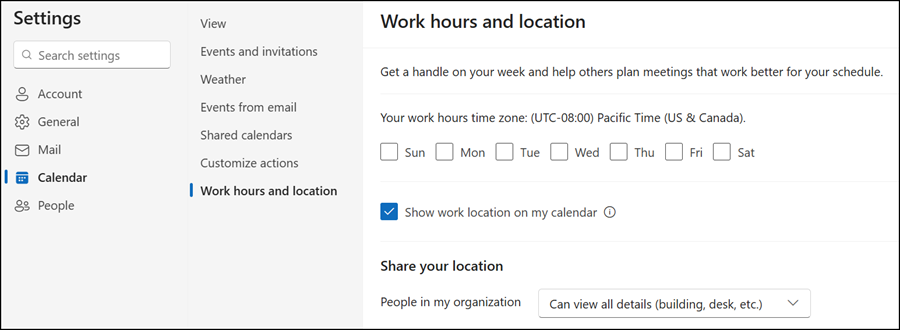 Existing work hours have been deleted