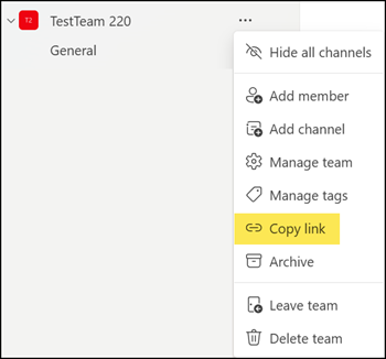 Copy link is "Join by link"
