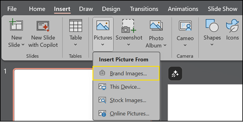 Brand Images in PowerPoint