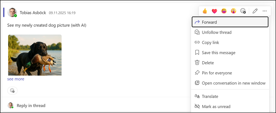 Selecting multiple messages is missing if the channel layout is Posts