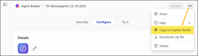 Copy a Copilot Studio Lite agent to Copilot Studio full experience