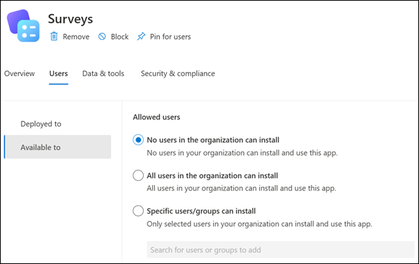 Surveys agent does not show the message