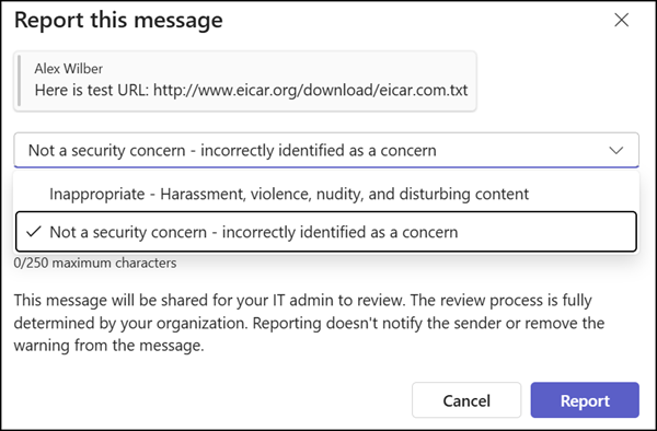 Report a non security risk (a false positive)