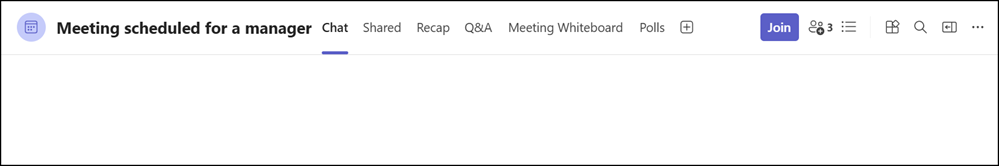 Scheduled meeting from a delegated account