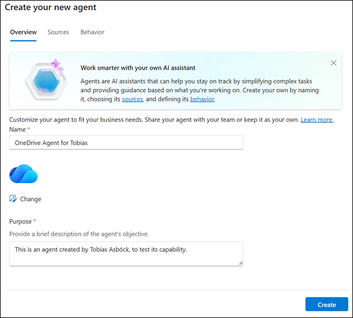New OneDrive agent
