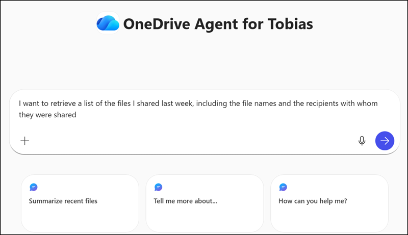 Ask the Copilot agent