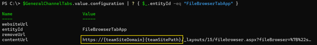 Format for the Files tab was correct