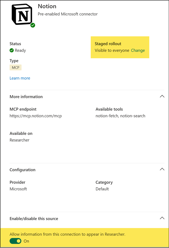 Restrict or disable a Researcher 3rd-party connector