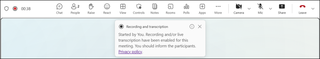 Customized notification for the initiator