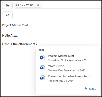 Context IQ suggestions in emails will be retired