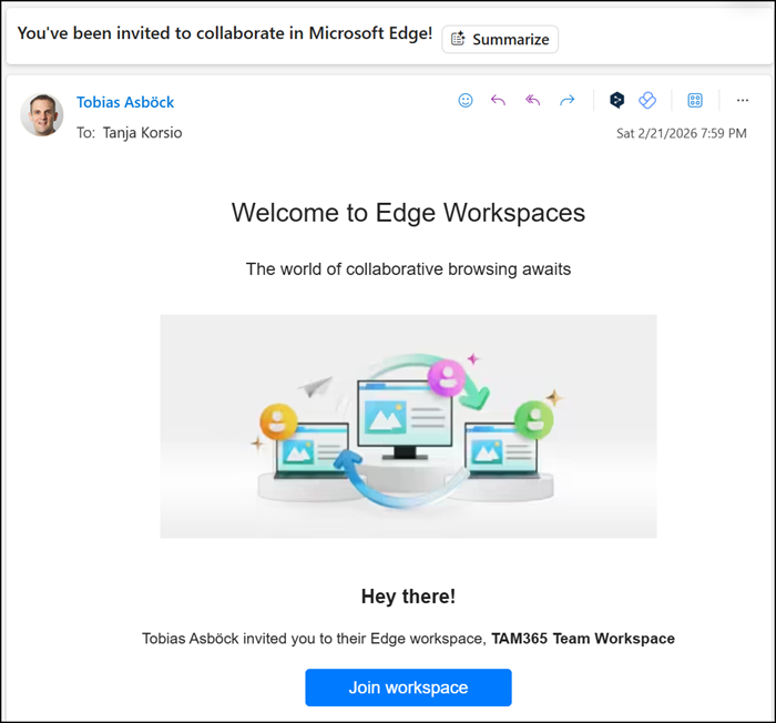 Invitation to Edge Workspaces