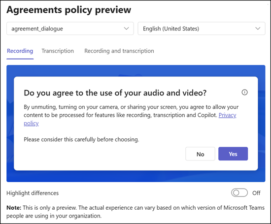 Customization preview in the Teams admin center