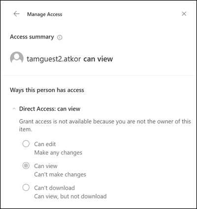 Guest has view-only permission in SharePoint