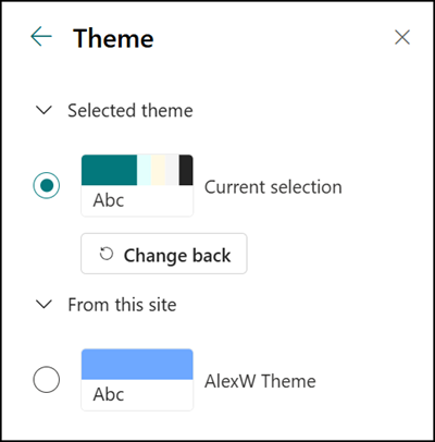 Custom themes in SharePoint
