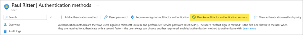 "Revoke multifactor authentication sessions" has been updated