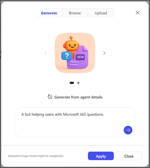 Generate an agent icon with AI